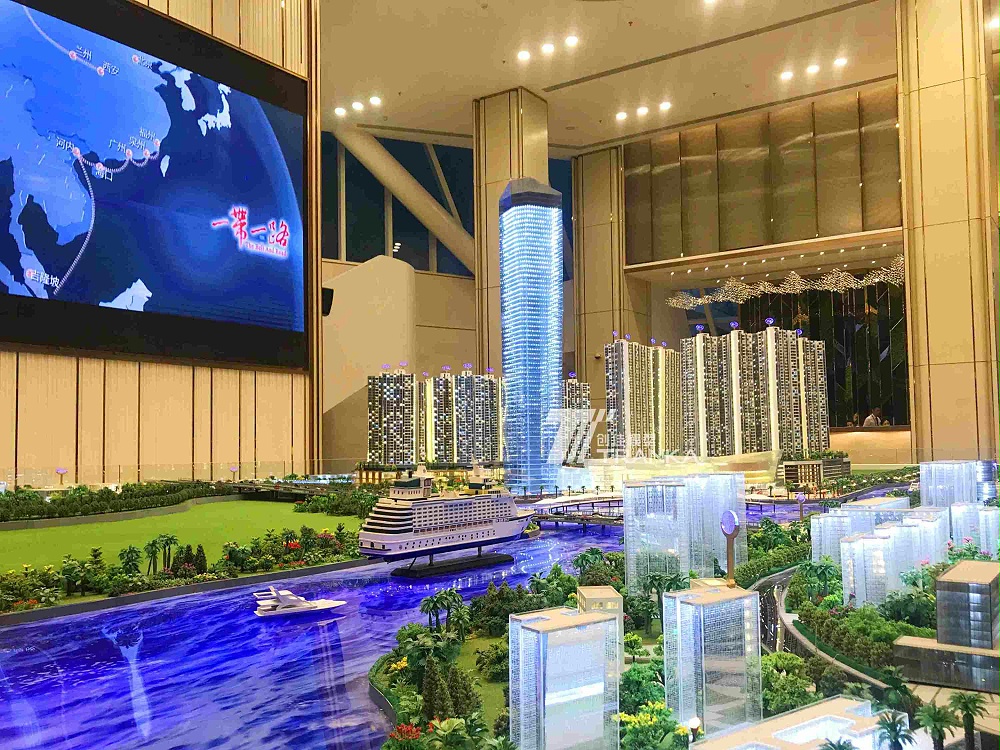 馬來西亞富力公主灣房地產售樓沙盤建筑模型案例