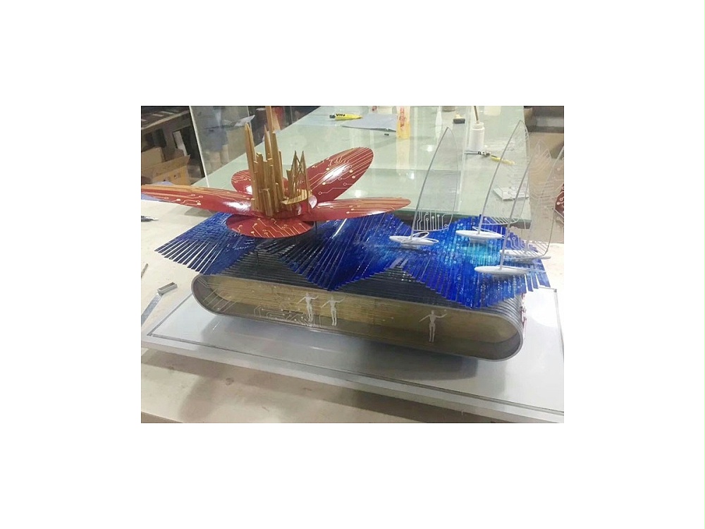 國慶70周年廣東彩車模型 國慶70周年廣東彩車模型