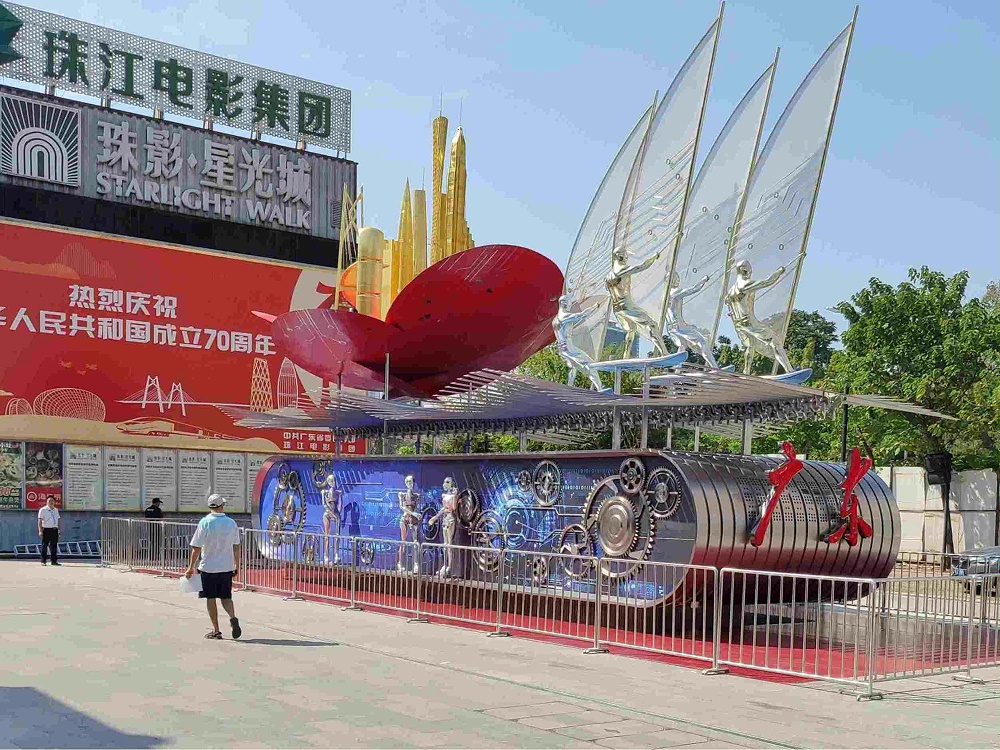 國慶70周年廣東彩車模型 國慶70周年廣東彩車模型