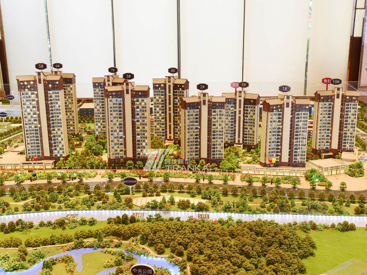 方圓?月島首府建筑沙盤模型案例 方圓?月島首府建筑沙盤模型案例